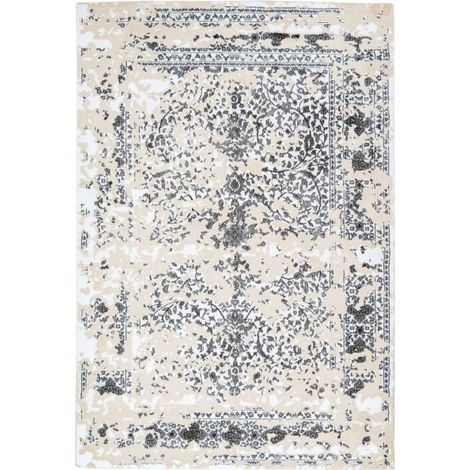 Tapis Vintage à Poils Courts "Broadway VI" Gris 80 x 150 cm (1/4)