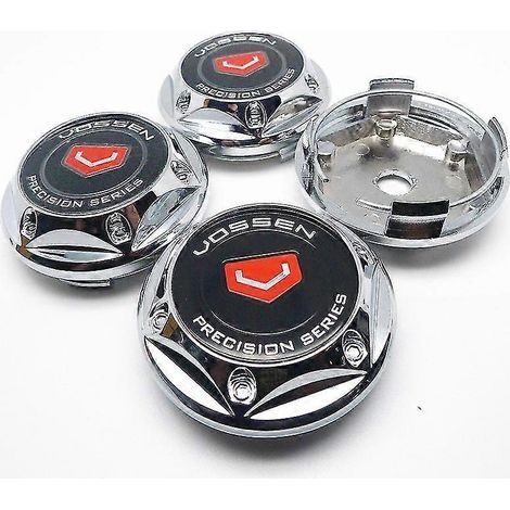 Lot de 4 cache-moyeux de roue Vossen 68 mm et 62 mm pour jantes de voiture, protection anti-poussière, accessoires de style automobile cache-moyeux de roue F (1/5)