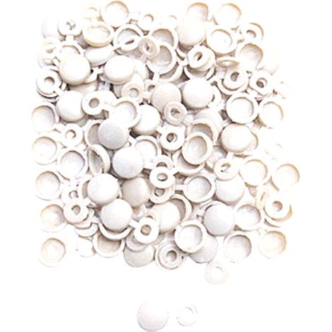 250 Cache-rivets blancs
