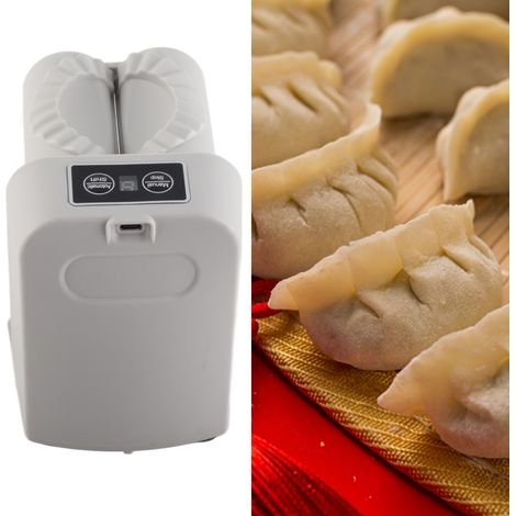 Machine à raviolis électrique, petite presse à raviolis entièrement automatique, moule à raviolis, machine à raviolis de cuisine, outil de fabrication de raviolis pour les paresseux, gris étoilé. (1/5)