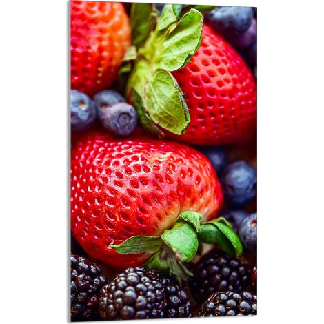 TAGLIERE IN VETRO 30x52 Fragole (1/5)