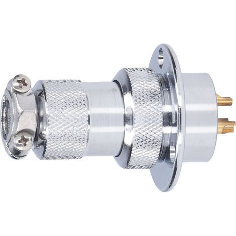 15 Stück Luftfahrt-Steckerbuchse mit runder Flanschplatte, Metalldrahtadapter 15A 250V 25mmBEM25‑3Y (3-polig) (1/5)