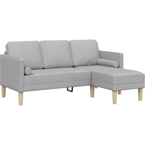 Ensemble de Canapé,Sofa pour Salon,Banquettes Gris nuage 173 x 131 x 67 cm tissu CFW446132 (1/5)