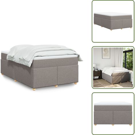 Boxspringbett mit Matratze Taupe 120x190 cm Stoff - Boxspringbett - Boxspringbetten - Bett - Bett Mit Stauraum (1/5)