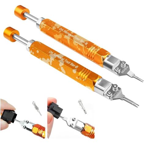 Outil d'extraction de broches Tod en 2 pièces DAP-D120 / DAP-D145 pour retirer les broches des connecteurs de micro-bornes. (1/5)