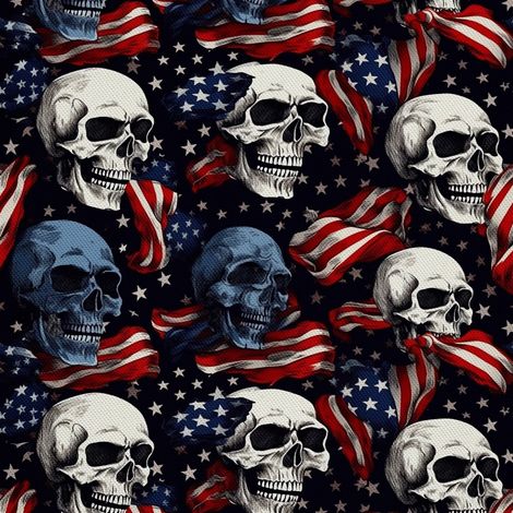 Tela decorativa para exteriores Oxford - Motivo de calavera I DX4639 (1/5)