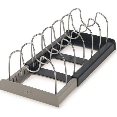 Organisateur de couvercles de casseroles, support pour couvercles de casseroles, étagère métallique pour ranger les ustensiles de cuisine, organisateur de rangement pour assiettes de cuisine (1/5)