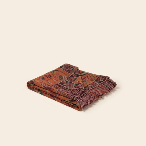 Plaid en Jacquard au motif jungle SUNDARI