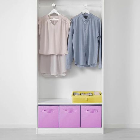 Boîtes Tiroirs en Tissu Cube de Rangement Pliable Coffre pour Linge Jouets Vêtement (1/4)
