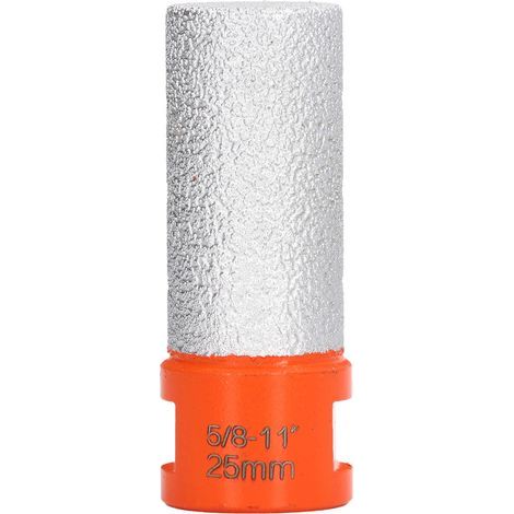 Fraise diamantée pour agrandissement du trou, coupe et façonnage pour pierre de granit et de Quartz, 25mm/0,98 pouces (1/5)