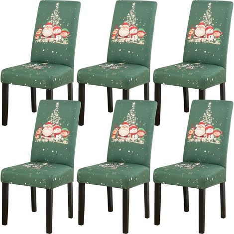 Stretchable polyester dining chair cover - Modern design - For weddings, banquets, parties, Christmas (1/5)