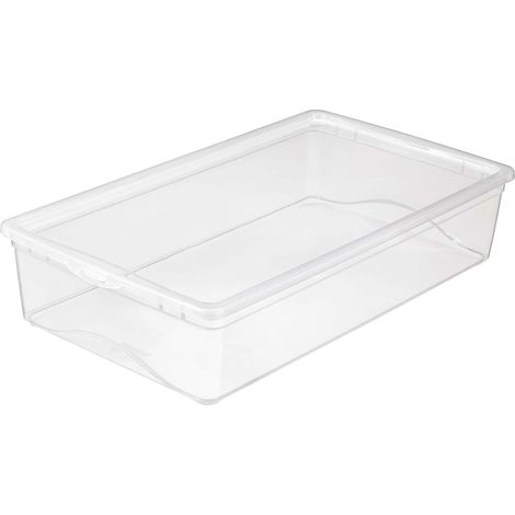 Boite de rangement avec couvercle Omega transparent 19 litres (1/2)