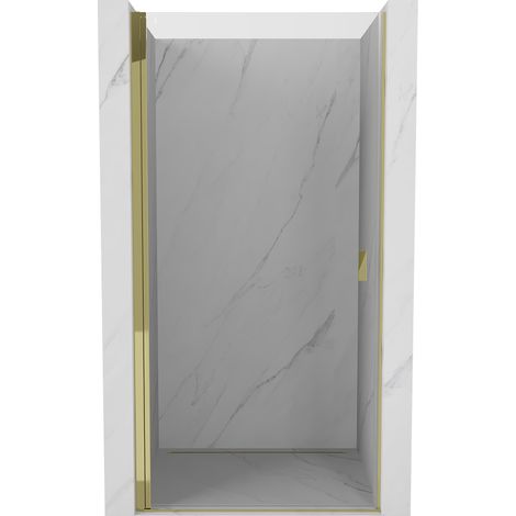 Mexen Mist-B Duschdrehtür 60 cm, transparent, gold - 8A2-060-000-50-00