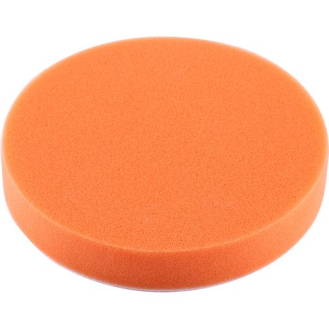 Lot de 10 éponges à polir 150mm orange pour lustreuse voiture, kit de polissage et cirage (1/5)