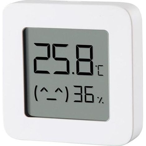 1 Thermomètre d'intérieur connecté, écran LCD 1,5", Bluetooth, Capteur humidité, Batterie CR2032, Maison (1/5)