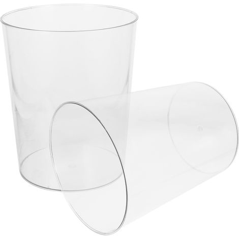poubelles transparentes de 12 L sans couvercle grandes (1/5)