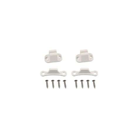 Serrure de porte pour camping-car et caravane, compatible avec les trous de fixation de 35 mm et 48 mm, accessoires pour camping-car, serrure à chambre blanche, sécurité renforcée pour camping-cars (1/2)