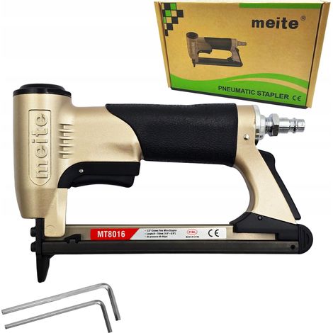 Agrafeuse Pneumatique Tapissier Meite MT8016, Pistolet Pour Agrafes Type 80