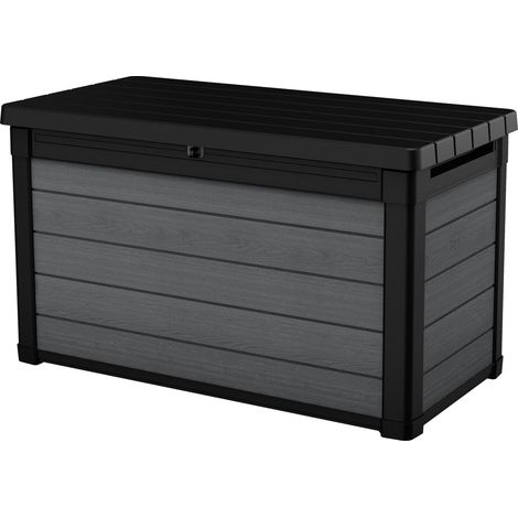 Baule Cassapanca da Esterno 122,9x62,1x70,6 cm in Evotech Keter Cortina Box 100G Grigio (1/3)