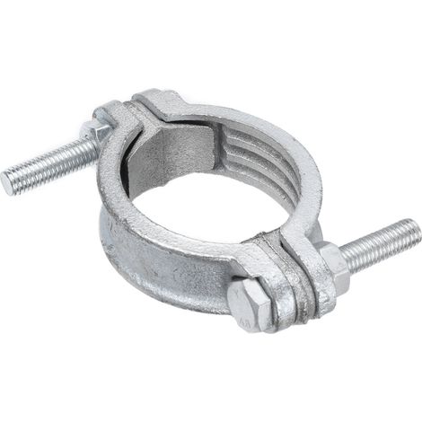 Collier de serrage réglable en acier carbone zingué blanc ou jaune pour tuyaux caoutchouc acier 30-40mm 1 pièce (1/5)