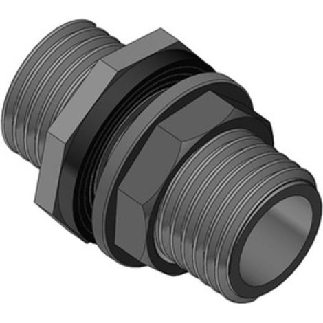 RACCORDO DIRITTO NYLON P/CASSONI FILETTATO 1.1/2 Q.TA 5