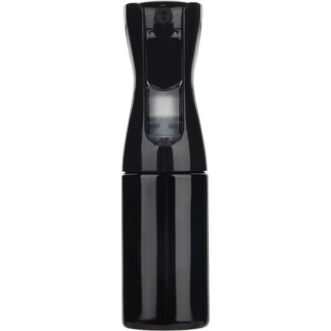 Flacon pulvérisateur rechargeable pour coiffure, bouteille noire taille L, outil professionnel de barbier pour vaporiser l'eau sur les cheveux (1/5)