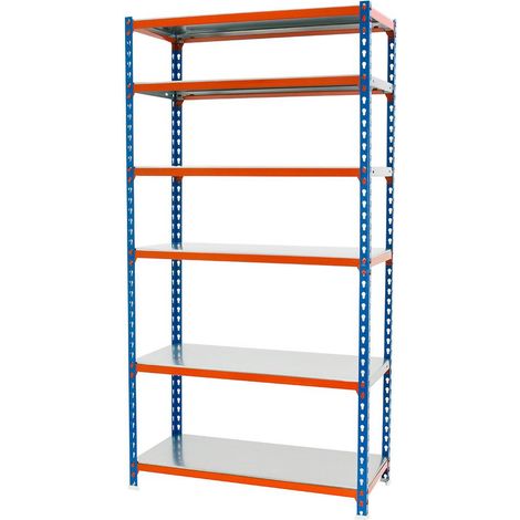 Simonrack Regalsystem 180kg Blau Orange Verzinkt
