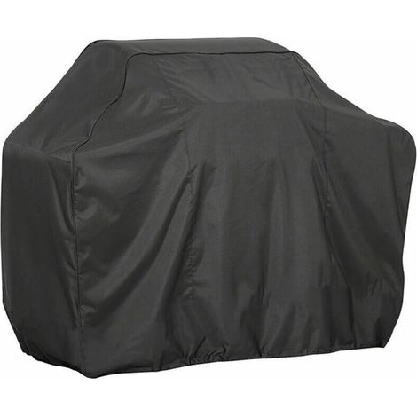 Telo di copertura per barbecue in tessuto Oxford 210D - Nero, impermeabile e antipolvere (145×61×117 cm) (1/5)