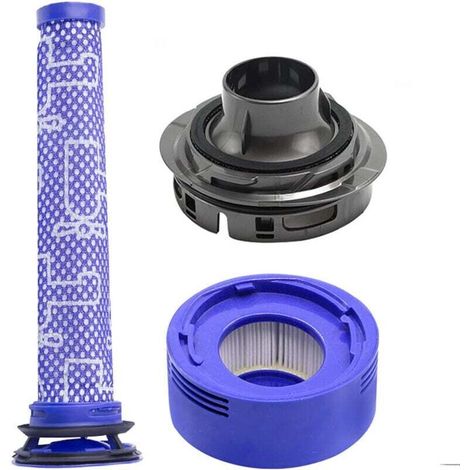 3pcs Dyson V7 V8 Affairs À Vide Couvercle Arrière Du Moteur + Filtre Hepa Arrière + Remplacement Du Jeu De Filtre (1/4)