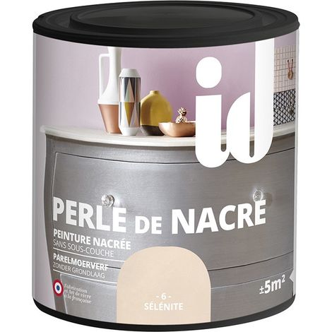 Peinture brillante semi-transparente pour meubles et boiseries – 500ml – Lessivable, pour bois dur et teck – Reflets chics et délicats – Id Paris (1/7)