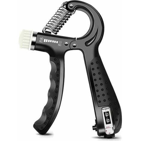Hand Grip, Musculation Main, Musculation Avant Bras, 560 Kg Ajustable Comptage Pince À Main La Résistance Exerciseur De Doigt Exerciseur Poignet (1/5)