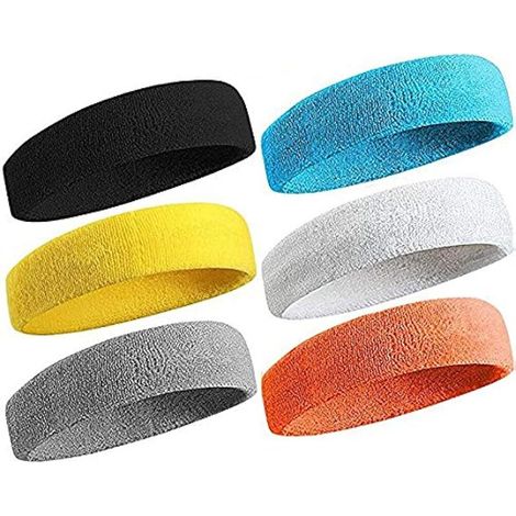 Bandeau de Sport pour Hommes et Femmes, Bande de Cheveux Élastique Non Slip Évacuation de l'Humidité Bandeau pour Sports pour Le Yoga, Le Course,Le Football (1/5)