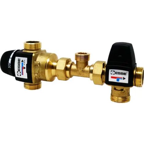 Kit per integrazione solare termico a taratura variabile serie vmd322 3/4" - taratura dev. regolabile da 42° a 52°c ESBE