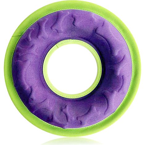 Frisbee pour chien - Disque flottant imperméable pour jeux aquatiques et gamelles convertibles - Jouet en nylon durable pour attraper facilement - Entraînement et alimentation en plein air (1/5)