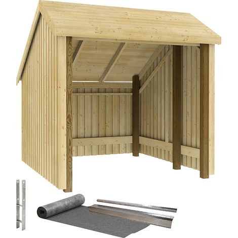 FRANKEL kaiserkraft, Abri à vélos, en bois, h x l x p 2500 x