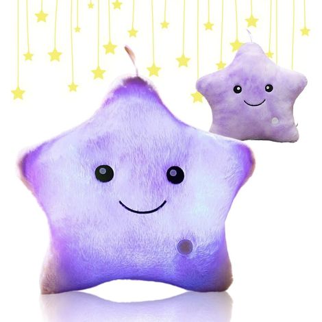 1 Coussin étoile,LED,Lumineux,Changement de couleur,Chambre,Salon (1/5)