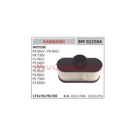 Filtro de aire motor KAWASAKI FR 651 V 691V 730V FS 481V 541V 600V 651V 022584
