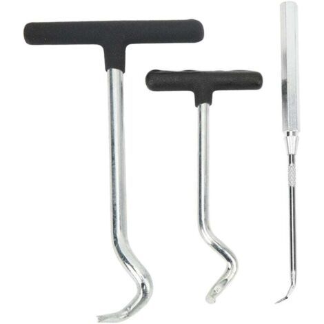 Extracteur de joints toriques, 3 pièces, poignée souple en acier, extracteur de joints d'huile, outil d'extraction pour voiture SUV camion