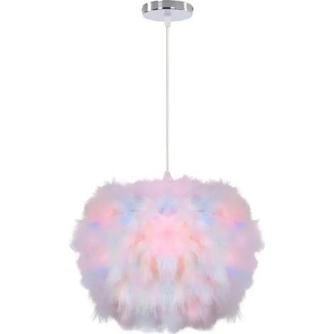 Moderne Lustre Suspension en Plume 30cm,Coloré (1/5)