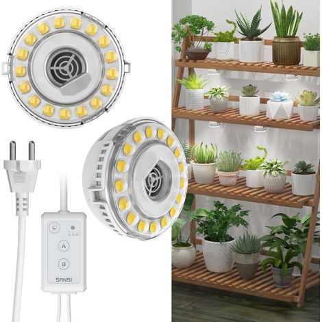 Full Spectrum Horticultural Lamp 10W (100W eq.), Self-Adhesive Heads (1/5)