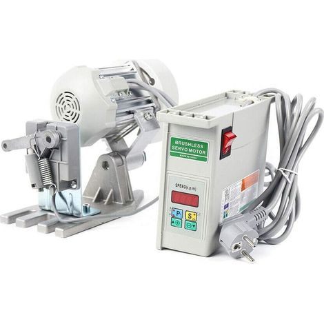 Motor para máquina de coser de 750 W - Servomotor de 500-3500 rpm con ahorro de energía para máquina de coser eléctrica sin escobillas de CC para máquina de coser industrial (1/5)