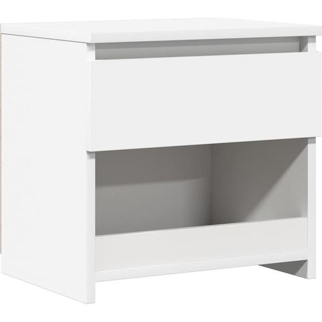 vidaXL Bedside Cabinet White 40x30x39 cm Engineered Wood