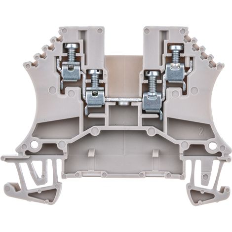 Bloc de jonction de traversée Weidmuller WDU, 1.5mm², A visser, Marron ( Prix pour Paquet de 5 )