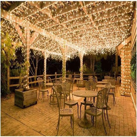 Guirlande lumineuse 100 m 600 LED pour extérieur et intérieur, éclairage de jardin, décoration de meubles d'intérieur RW (blanc chaud) (1/4)