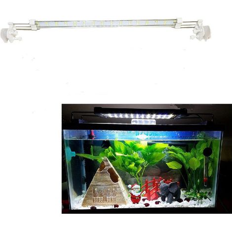 TrAdE Shop Traesio - Lampada Luce Plafoniera Led Per Acquario Allungabile Per Bordo Vasca 16 W - (1/2)