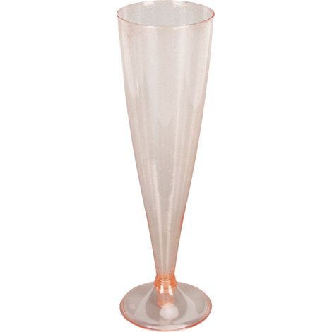 Verres à champagne en plastique transparent jetables, adaptés aux toasts de mariage, aux cocktails de fête, 10 verres, 130 ml chacun. (1/5)