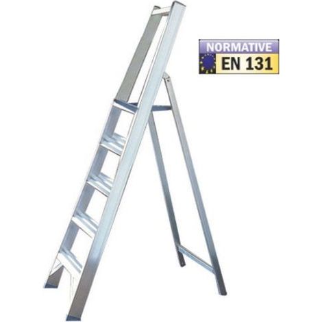 SCALA SCALETTO MULTIUSO IN ALLUMINIO FRIGERIO CON PARAPETTO ROBUSTO 6026 30560V 5 (30562) (1/2)