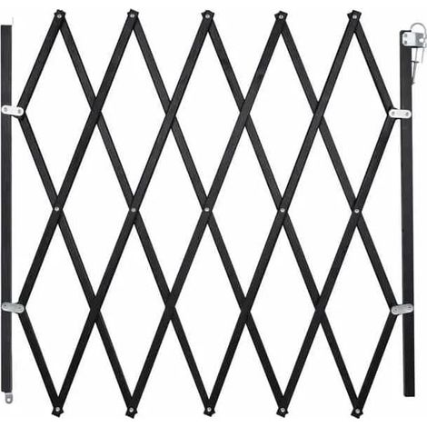 Nordlinger – Barrière pour chien extensible 60-110 cm – Hauteur 83 cm – Bois certifié FSC – Installation rapide – Design noir élégant