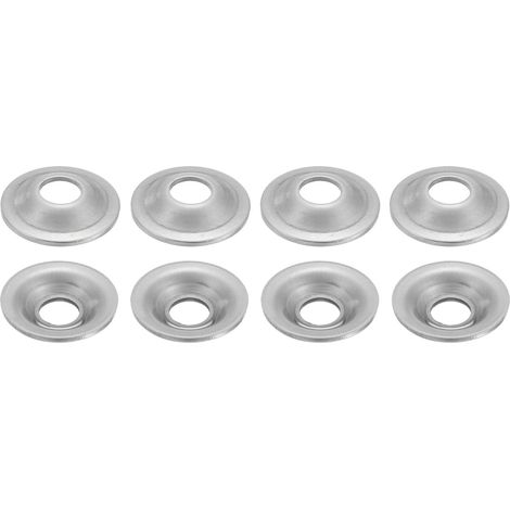 8 Pcs M10 Rondelles Inox 2x32mm Acier Inoxydable 304 Rondelle d'Arbre pour Meuleuse d'Établi, Polisseuse à Brosse Métallique, Argenté (1/5)