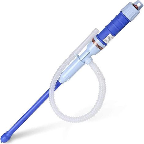 Pompe à huile électrique - Pompe de transfert de liquide électrique - Pompe à siphon portable pour automobile - Fonctionne sur batterie (bleue) (1/5)